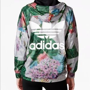 adidas Floral Gray Track Jacket